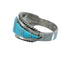 Native American Zuni Sterling Silver Turquoise Ring Size 7-3/4 JX130557